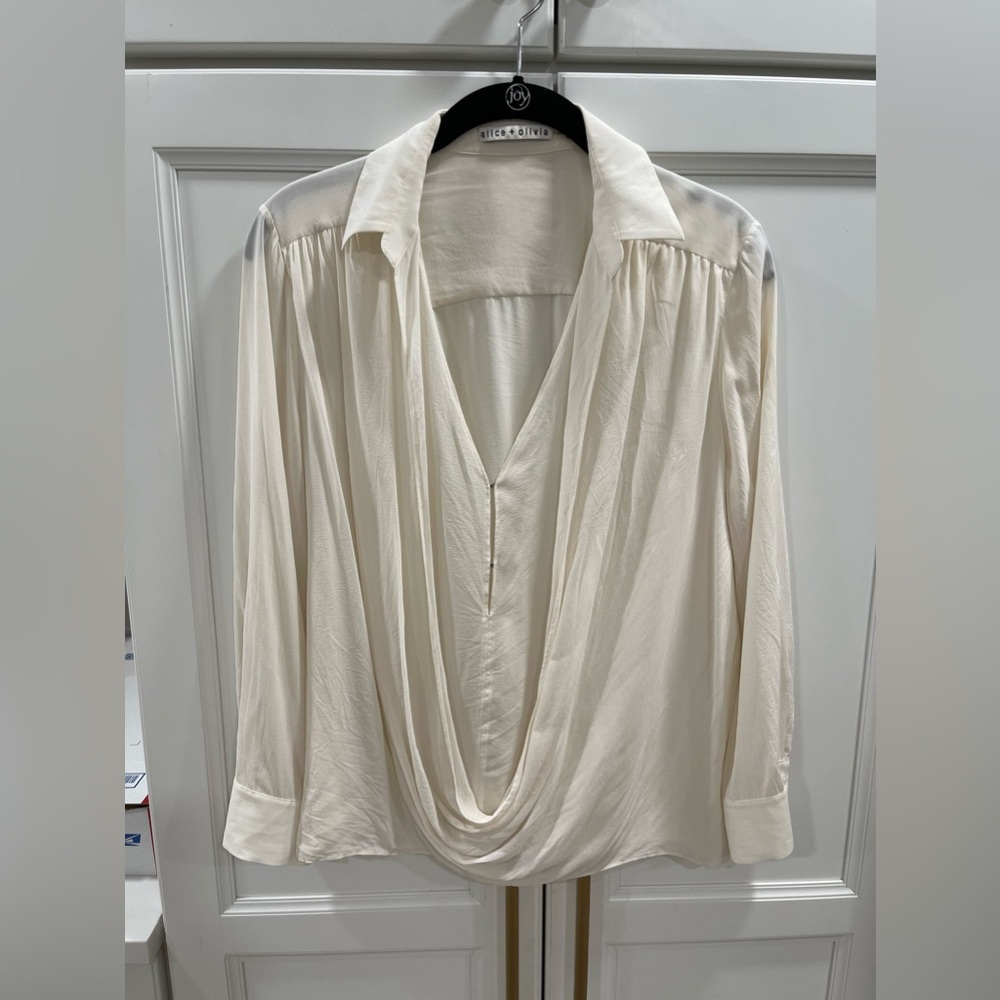 Alice + Olivia Cream Blouse
